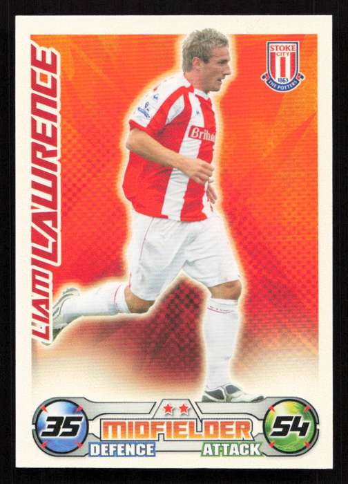 Topps Match Attax PL 2008/2009 Stoke City - Liam Lawrence