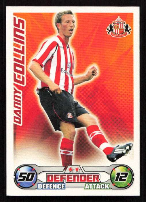 Topps Match Attax PL 2008/2009 Sunderland - Danny Collins