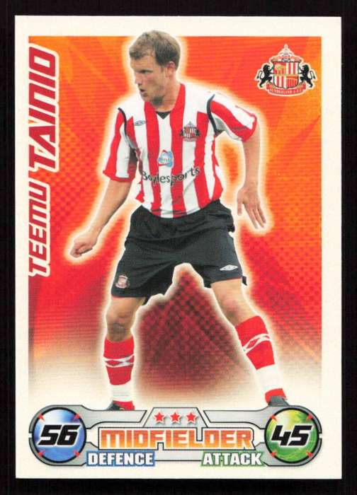 Topps Match Attax PL 2008/2009 Sunderland - Teemu Tainio