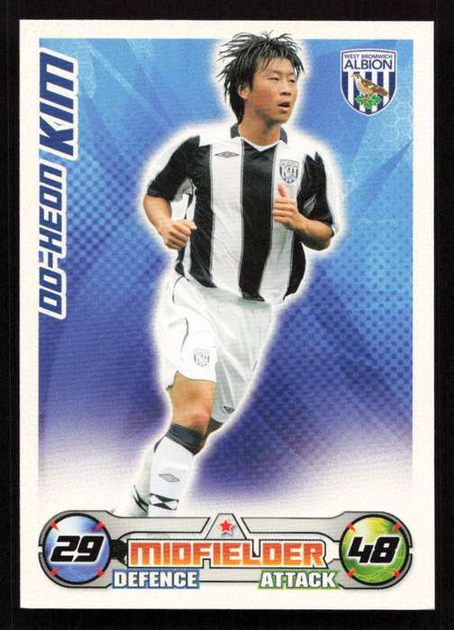 Topps Match Attax PL 2008/2009 West Bromwich Albion - Do-Heon kim