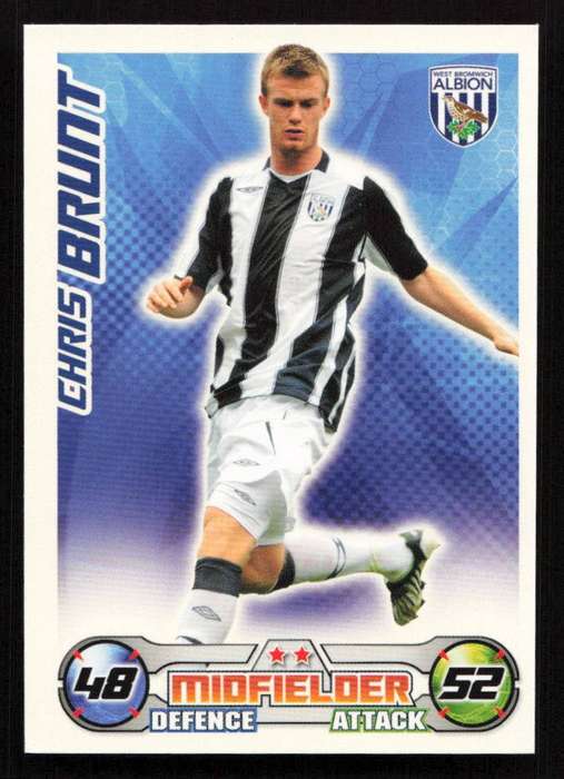 Topps Match Attax PL 2008/2009 West Bromwich Albion - Chris Brunt