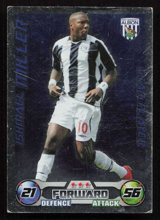 Topps Match Attax PL 2008/2009 West Bromwich Albion - Ishmael Miller Star Player