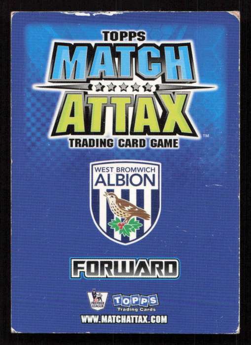 Topps Match Attax PL 2008/2009 West Bromwich Albion - Ishmael Miller Star Player
