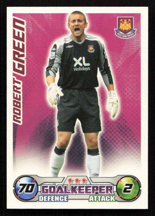 Topps Match Attax PL 2008/2009 West Ham United - Robert Green
