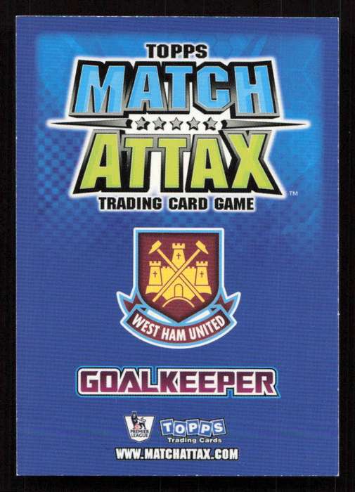 Topps Match Attax PL 2008/2009 West Ham United - Robert Green