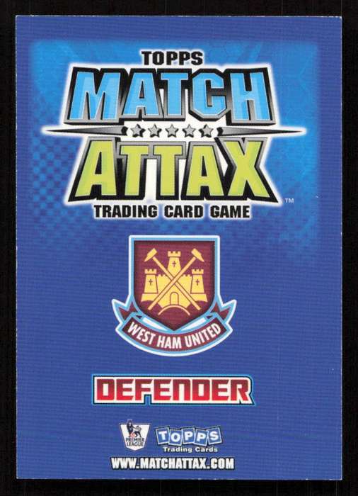 Topps Match Attax PL 2008/2009 West Ham United - Valon Behrami
