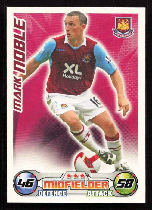 Topps Match Attax PL 2008/2009 West Ham United - Mark Noble