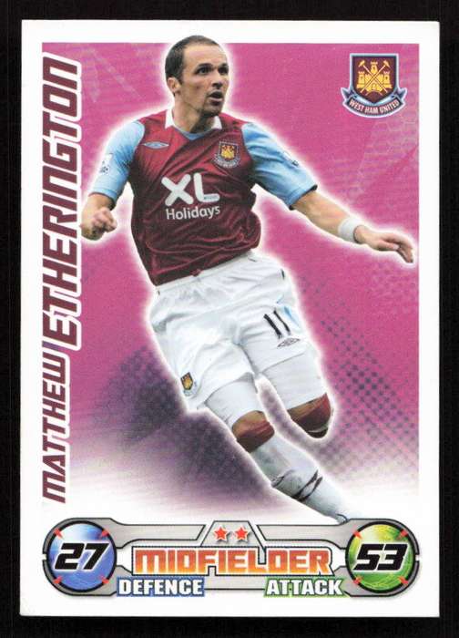 Topps Match Attax PL 2008/2009 West Ham United - Matthew Etherington