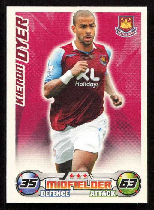 Topps Match Attax PL 2008/2009 West Ham United - Kieron Dyer