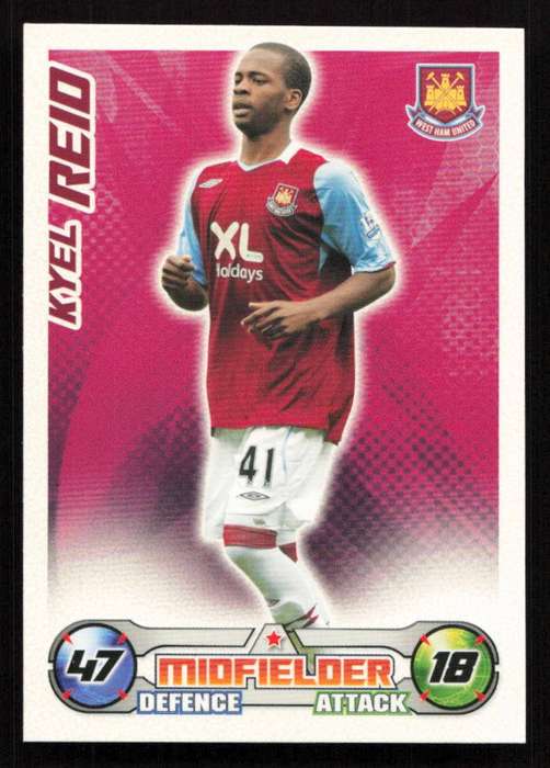 Topps Match Attax PL 2008/2009 West Ham United - Kyel Reid