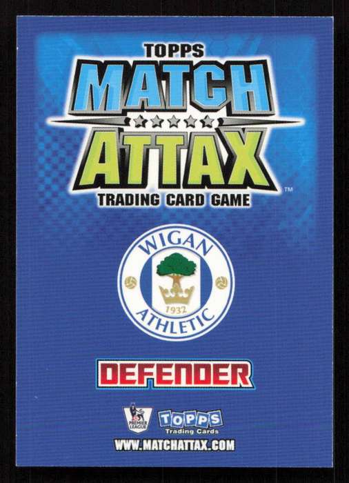 Topps Match Attax PL 2008/2009 Wigan Athletic - Mario Melchiot