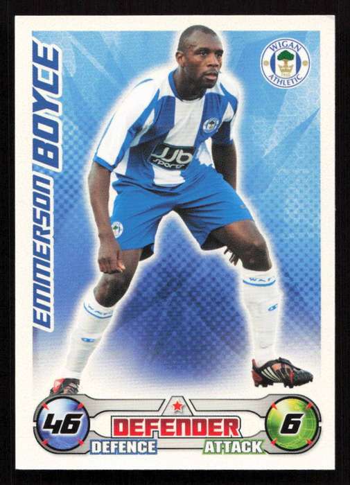Topps Match Attax PL 2008/2009 Wigan Athletic - Emmerson Boyce
