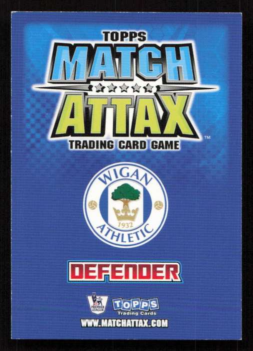 Topps Match Attax PL 2008/2009 Wigan Athletic - Emmerson Boyce