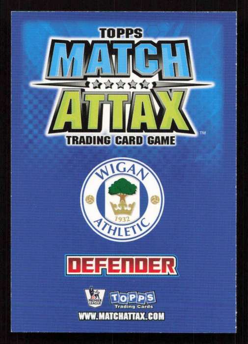 Topps Match Attax PL 2008/2009 Wigan Athletic - Titus Bramble