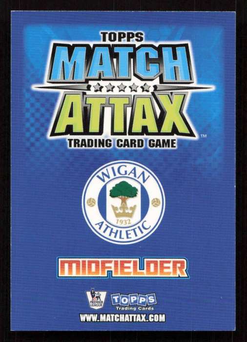 Topps Match Attax PL 2008/2009 Wigan Athletic - Wilson Palacios