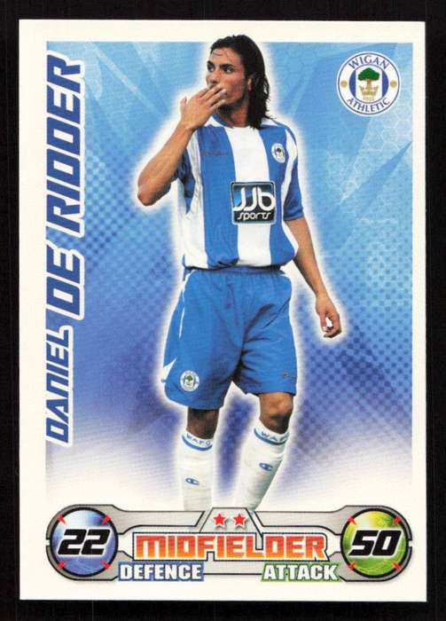 Topps Match Attax PL 2008/2009 Wigan Athletic - Daniel De Ridder