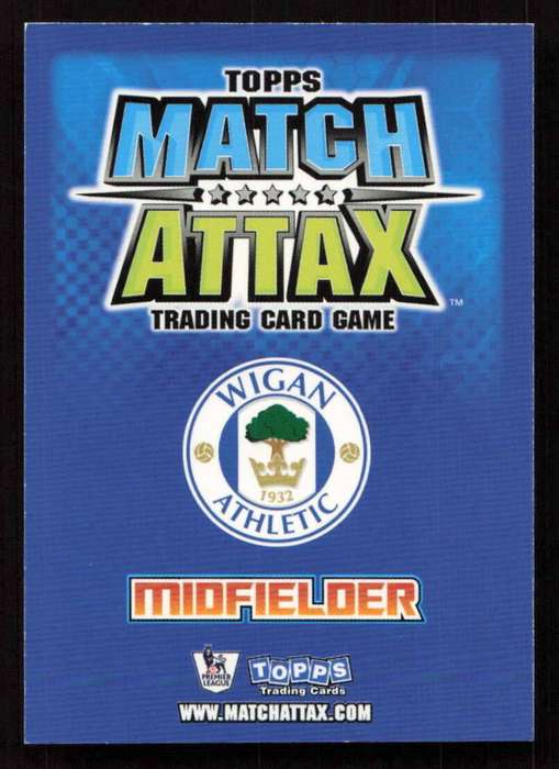 Topps Match Attax PL 2008/2009 Wigan Athletic - Kevin Kilbane