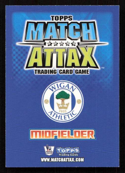 Topps Match Attax PL 2008/2009 Wigan Athletic - Lee Cattermole