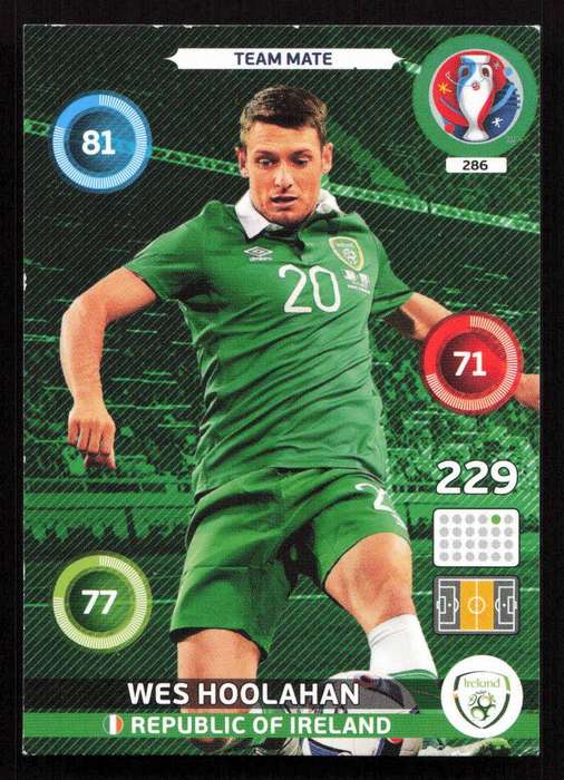Panini UEFA Euro 2016 / XL Adrenalyn  - Republic of Ireland - Wes Hoolahan