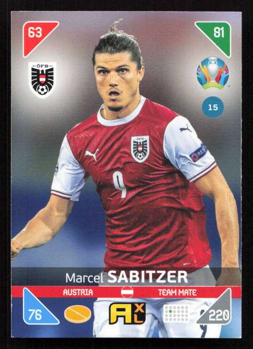 Panini UEFA Euro 2020 / XL Adrenalyn - Austria - Marcel Sabitzer