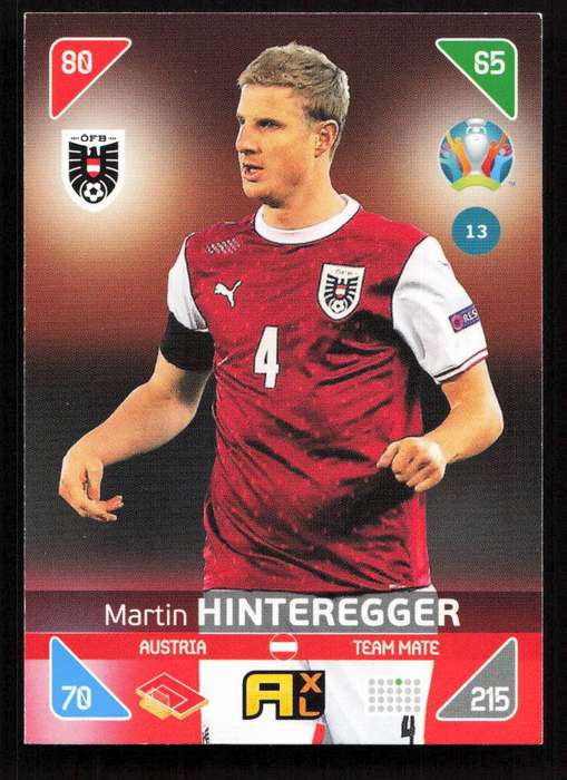 Panini UEFA Euro 2020 / XL Adrenalyn - Austria - Martin Hinteregger