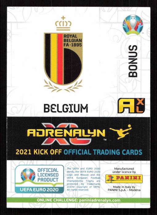 Panini UEFA Euro 2020 / XL Adrenalyn - Belgium - Second Skin