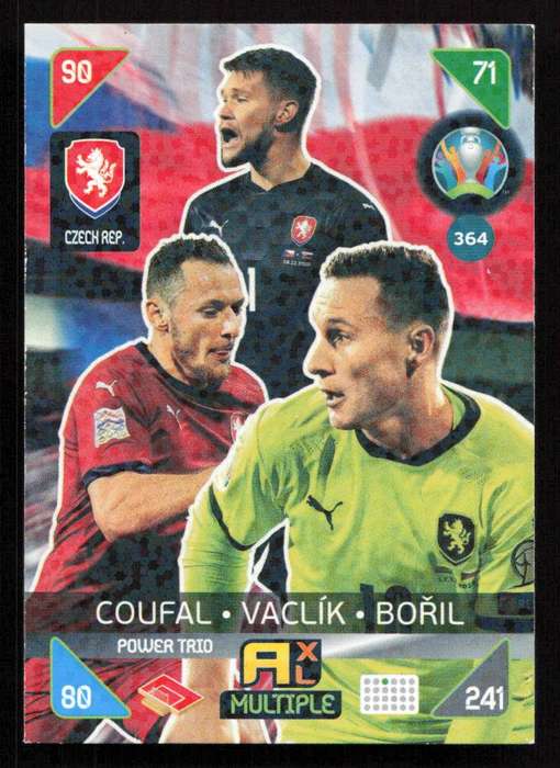 Panini UEFA Euro 2020 / XL Adrenalyn - Czech Rep - Coufal, Vaclik, Boril