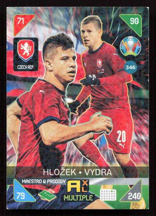 Panini UEFA Euro 2020 / XL Adrenalyn - Czech Rep - Hlozek, Vydra