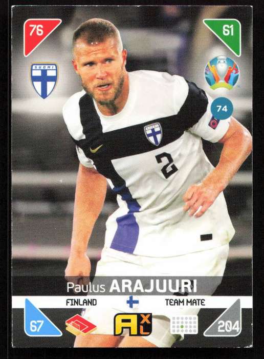 Panini UEFA Euro 2020 / XL Adrenalyn - Finland - Paulus Arajuuri