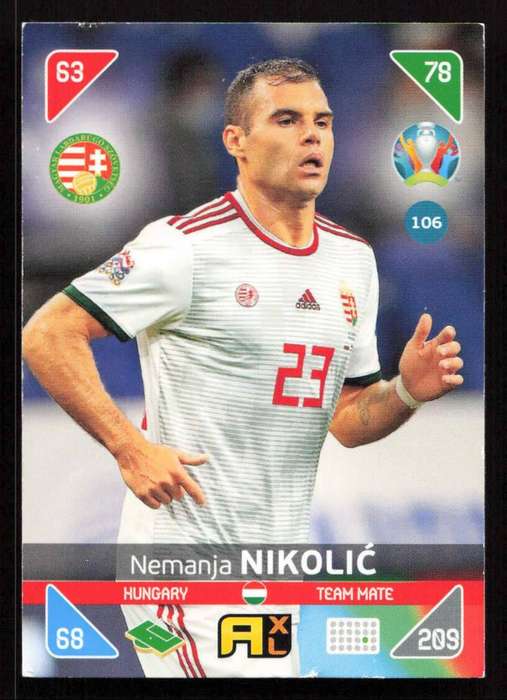 Panini UEFA Euro 2020 / XL Adrenalyn - Hungary - Nemanja Nikolic