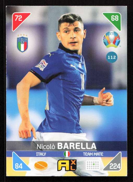 Panini UEFA Euro 2020 / XL Adrenalyn - Italy - Nicolo Barella