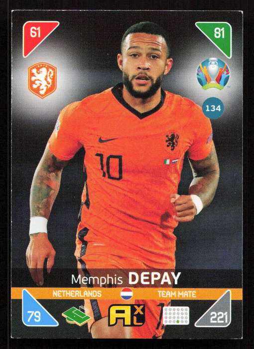 Panini UEFA Euro 2020 / XL Adrenalyn - Netherlands - Memphis Depay