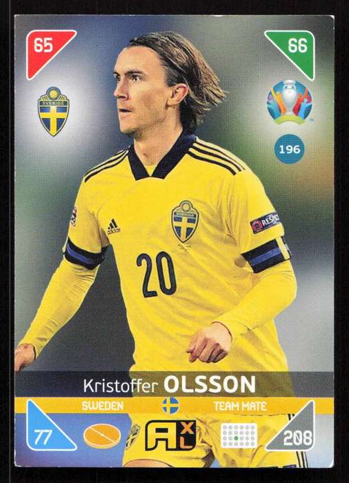 Panini UEFA Euro 2020 / XL Adrenalyn - Sweden - Kristoffer Olsson