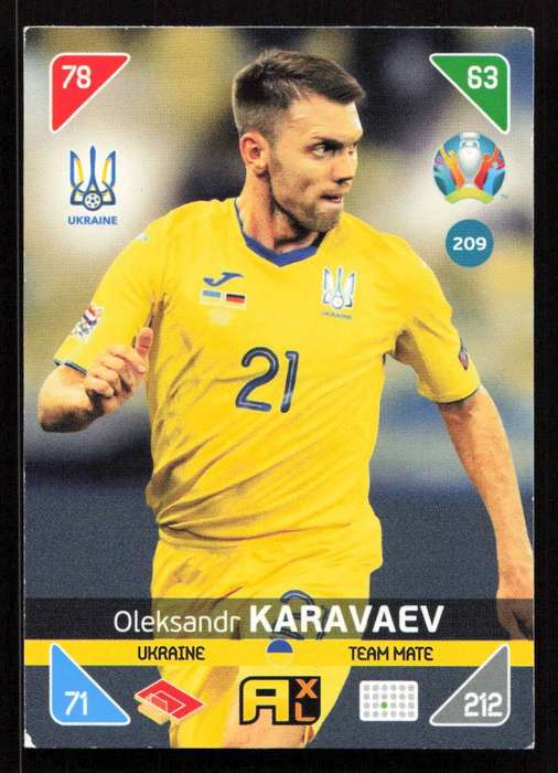 Panini UEFA Euro 2020 / XL Adrenalyn - Ukraine - Oleksandr Karavaev