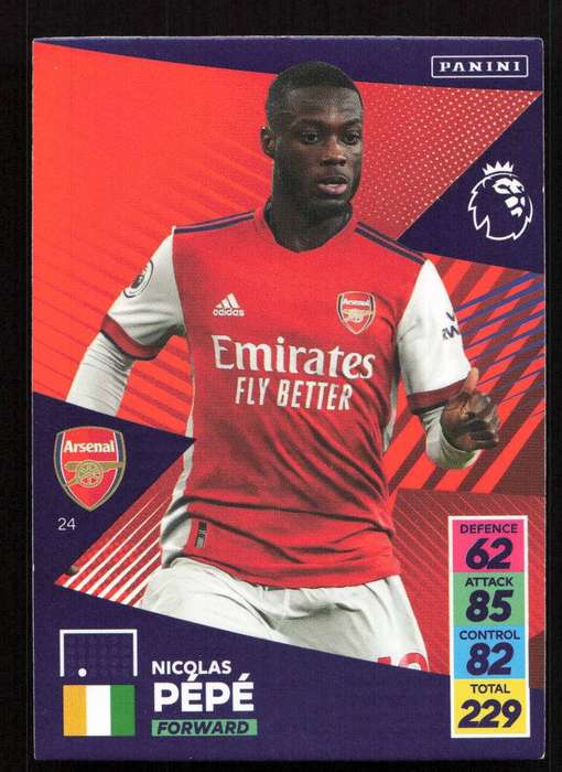Panini Premier League 2021/22 / XL Adrenalyn - Arsenal - Nicolas Pepe