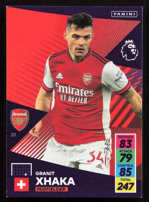 Panini Premier League 2021/22 / XL Adrenalyn - Arsenal - Granit Xhaka
