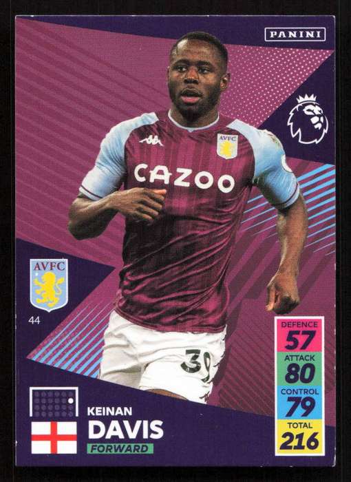 Panini Premier League 2021/22 / XL Adrenalyn - AVFC - Keinan Davis