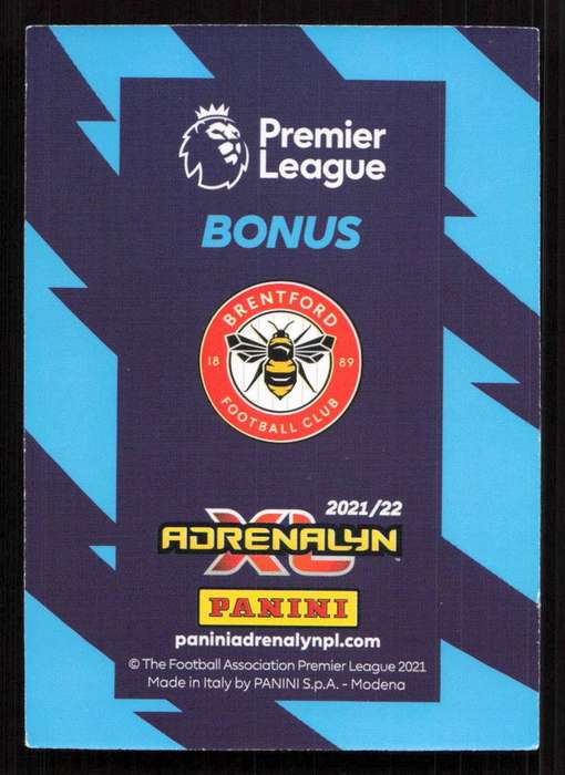 Panini Premier League 2021/22 / XL Adrenalyn - Brentford - Line-Up