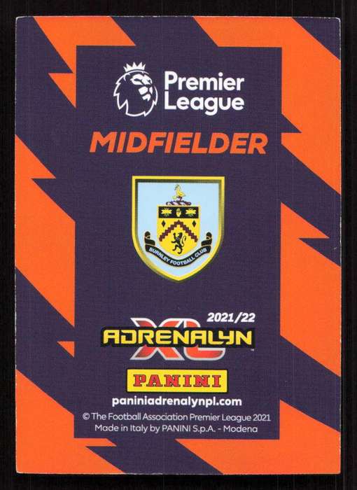 Panini Premier League 2021/22 / XL Adrenalyn - Burnley - Josh Brownhill