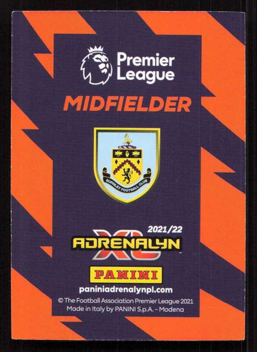 Panini Premier League 2021/22 / XL Adrenalyn - Burnley - Dwight McNeil