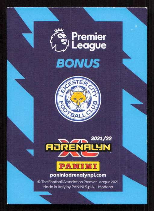 Panini Premier League 2021/22 / XL Adrenalyn - Leicester City - Leicester City Football Club Bonus