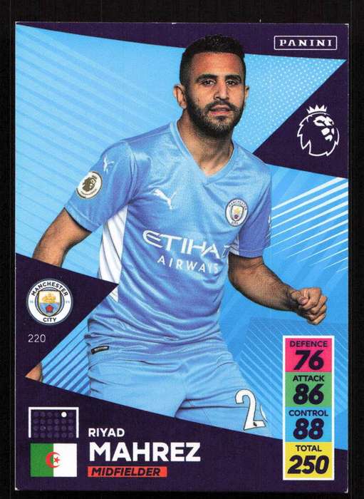 Panini Premier League 2021/22 / XL Adrenalyn - Manchester City - Riyad Mahrez