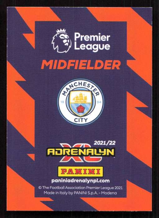 Panini Premier League 2021/22 / XL Adrenalyn - Manchester City - Riyad Mahrez Fire