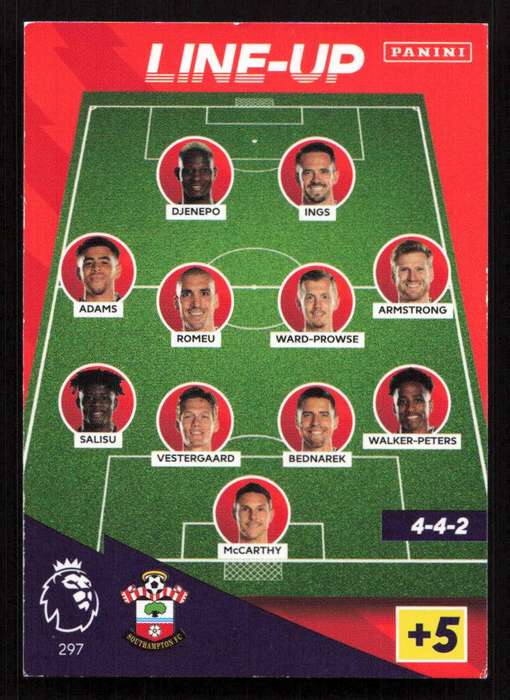 Panini Premier League 2021/22 / XL Adrenalyn - Southampton FC - Line-Up Bonus