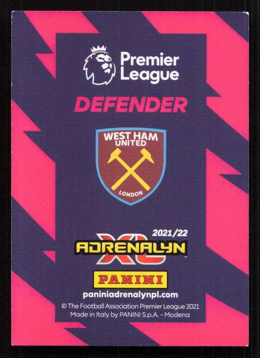 Panini Premier League 2021/22 / XL Adrenalyn - West Ham United - Arthur Masuaku