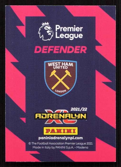 Panini Premier League 2021/22 / XL Adrenalyn - West Ham United - Arthur Masuaku