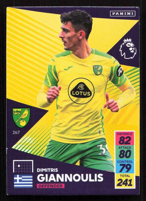 Panini Premier League 2021/22 / XL Adrenalyn - Norwich City - Dimitris Giannoulis