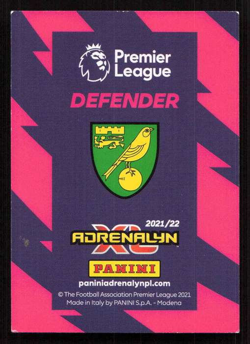 Panini Premier League 2021/22 / XL Adrenalyn - Norwich City - Dimitris Giannoulis