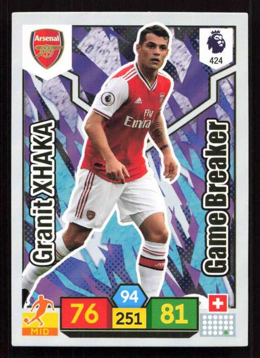 Panini Premier League 2019/20 / XL Adrenalyn - Arsenal - Granit Xhaka