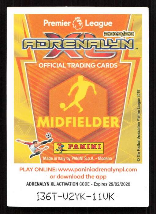 Panini Premier League 2019/20 / XL Adrenalyn - Arsenal - Granit Xhaka